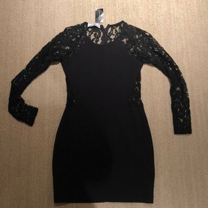 Black Long sleeve Lace dress